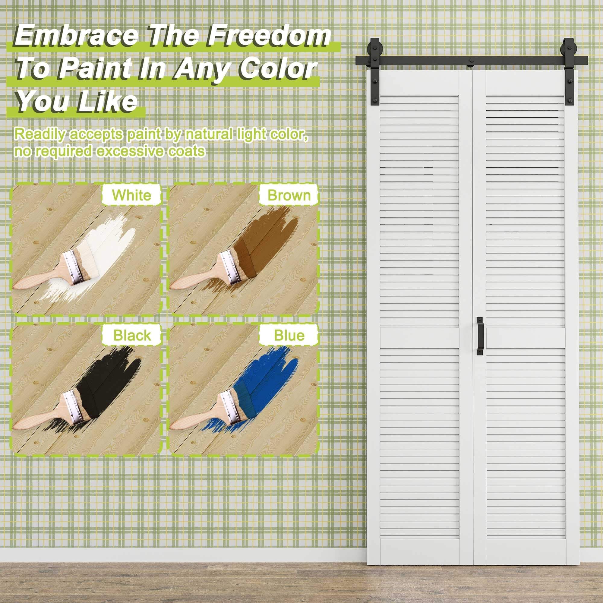 Space-Saving Bifold Barn Door Kit: Easy Install 📐✓