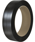 Polyester Strapping For Pallets Heavy Duty Smooth Core 16 In By 3 In Five Eighth Inch By 1800 Ft Black 2 Case Non Corrosive Lightweight