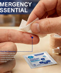 Alcohol Prep Pads 70 Percent Isopropyl, 2-Ply Sterile, Individually Wrapped, 200 Count Go-To First Aid Pack For Wound Cleaning, Skin Preparation, Injections, Medical Use used on a finger cut