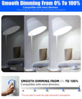 Dimming comparison of a lamp using 10W LED Light Bulbs 60W Equivalent A19 E26 Dimmable 800 Lumens Daylight White 5000K Energy Star