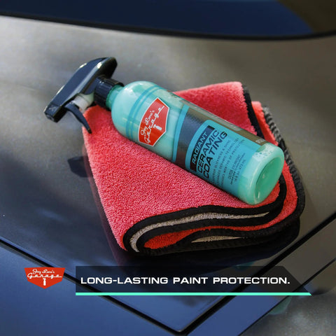 Radiant Ceramic Coating For Cars And Trucks Easy To Apply Long Lasting Protection Hydrophobic Ultra Slick Finish bottle on cloth