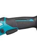 Detail of Badass Compact 12V Max Lithium Ion Cordless Multi Cutter Slick Flexible Material Trimmer with ergonomic grip.