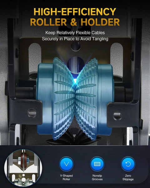 High-efficiency roller and holder of Manual Wire Stripper Machine For Drill Or Hand Crank No Fuss Quick Strips 0.06 To 1 Inch Copper Wire