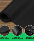 Close-up of Huge 46 By 17 Inch XXL Thick Gaming Mouse Pad For Gamers Extra Large Extended Desk Mat with smooth and non-slip base.