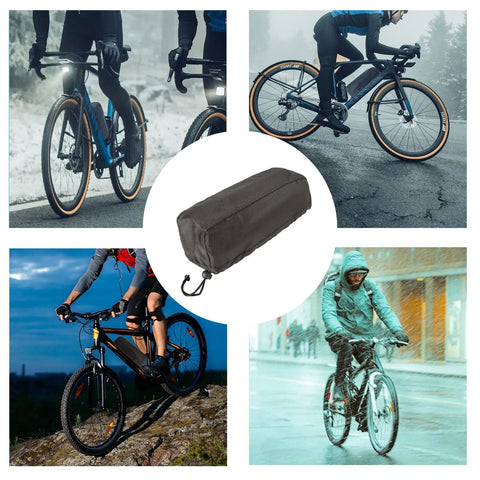 Built Tough All Weather Waterproof Battery Cover For Electric Bike Fits Rain Hailong Dolphin Tiger Shark Jumbo Shark Models Easy Fit Elastic Dirtproof Storage Case For Outdoor Use Weatherproof 1680D Fabric