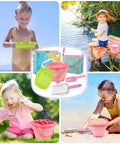 Ultimate Beach Treasure Hunt Kit For Kids And Families with foldable sand bucket, shark tooth sifter, and mesh bag