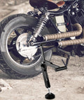Heavy Duty Motorcycle Wheel Lift Stand For Front Or Rear Use, Track Day Ready, Foldable And Portable, Adjustable Height
