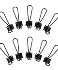 Rustic Entryway Hooks 10 Pack Black Wall Mounted Vintage Double Coat Hangers With Large Screws Included Perfect For Coats Hats Keys Bags And More Space Saving Home Organization