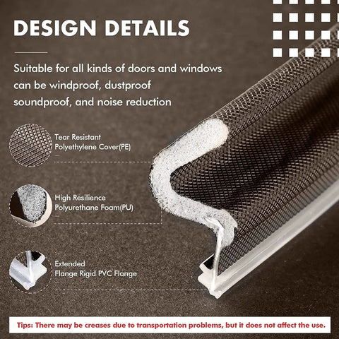 Heavy Duty Door Weather Stripping Kit For Doors And Windows With V Shaped Foam Kerf Weatherstrip material details