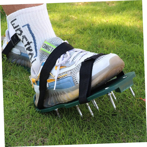 Eight-Piece Adjustable Lawn Aerator Shoes Straps For Garden Spiked Sandals, Easy Install No Slip, Slip-Resistant Fit