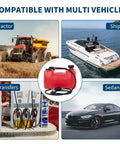 3 Gallon Marine Portable Gas Tank for Outboard Boats With Line I Shaped Handle Easy to Carry Transfer Tank in multi-vehicle use