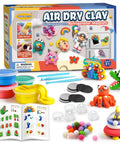 Air Dry Clay Kit For Kids Make 8 Fridge Magnets No Oven Needed Easy To Shape Bright Colors In Resealable Containers