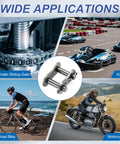 Heavy Duty ISO DIN 20B-1 Roller Chain Connecting Links With 31.75mm Pitch in use for automatic gates, karts, bikes, and motorcycles.
