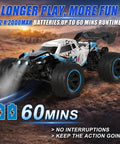 One Fourteenth Scale RC Car For Adults And Teens 50 KPH 4WD Off Road Truck With All Terrain Beast Mode on rocky terrain