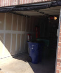 Open garage with the Durable 14 Ft By 7 Ft Garage Screen With Easy Pass Through Zippered Access Storage Kit Included No Hassle Setup.