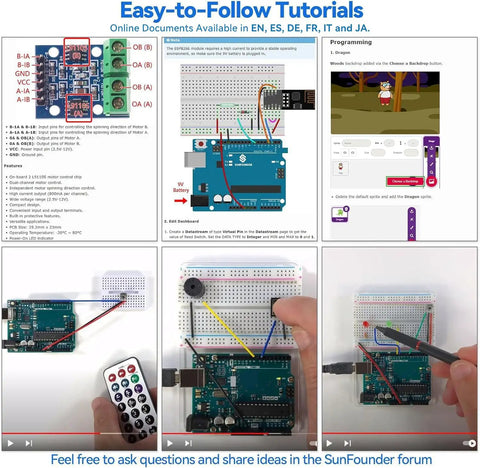 Ultimate Arduino Starter Kit For Newbies 3 In 1 IoT Smart Car And Basic Electronics Kit tutorial overview