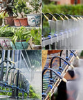 Heavy Duty 360 Degree Curved Garden Irrigation System With 49 Point 2 Ft Bendable Hose And 15 Adjustable Atomizing Copper Nozzles for watering plants
