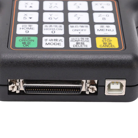 CNC Control System Offline Motion Controller With High Performance 8 Core CPU For Precision Processing Set Kit Beefed Up For Pro Grade Industrial Machining Easy Customization And Fast Speeds, front panel with keypad and USB ports