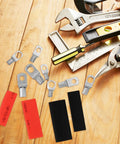 Secure Battery Terminal Connectors Kit With Tinned Copper Wire Lugs And Polyolefin Heat Shrink Tubing For Reliable Automotive and Diy Electrical Connections That Hold Tight Without Failing, assorted lugs
