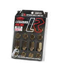 Packaging of Leggdura Bronze Race-Ready Lug Nuts Set Of 20 12mm By 1.25 Thread Ultra Lightweight Duralumin with closed end flange