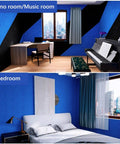 Solid Knockout Acoustic Foam Panels For Sound Proofing Walls And Noise Reduction Recording Studio Egg Crate Tiles in music room and bedroom.