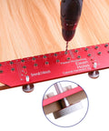 11 Hole All Metal Shelf Pin Jig With Self Contained Clamping For Easy No Fuss Drilling Drill Guide For Quick Precise Woodworking
