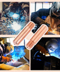 Top Tier Mig Welding Gun Kit Featuring 0.023 Inch Tips, Nozzles And Diffusers For Lincoln Magnum Tweco with copper welding tips.