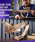 NASA Space Shuttle Discovery 3D Puzzle Kit Mechanical Model With Realistic Details Hands On Build For Adults And Kids Fun Educational Space Toy For STEM Fans Eight Point Nine Inch Tall When Assembled on stand