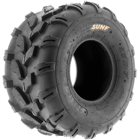 Two Pack Off Road Tires For ATVs And Lawn Mowers 20x10-8 And 20x10x8 6 Ply Directional Knobby Tread All Terrain Performance