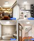 Upgraded 8000mAh Rechargeable Ceiling Light With Remote Wireless Motion Sensor LED Fixture in closet, laundry room, shower, hallway