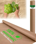 Heavy Duty Biodegradable Paper Weed Barrier 4 X 100 Ft Landscape Fabric Rolls For Garden Beds And Lawns Eco Friendly Ground Cover Mulch Durable And Tear Resistant