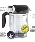 64 Oz Low Profile Blender Container Clear BPA Free Eastman Tritan Copolyester 4 Inch Blade Diameter G Series Compatible With 5300