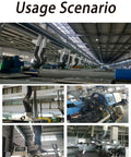 Adjustable Industrial Fume Extraction Arm With Flexible Duct for workshop ventilation installation view