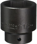 Half Inch Drive Impact Socket One And A Half Inch Six Point Pro Grade Heavy Duty Automotive Tool For Impact Wrenches