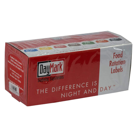 1 Inch Day Of The Week Removable Labels Set With Dispenser Box Monday Through Sunday Color Coded For English Spanish And French Use
