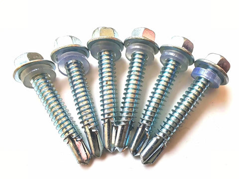Heavy Duty Steel Clutch Cover Screw Bolts Replacement Kit For Polaris 7519330 M6x35 – Six steel bolts with hex heads.