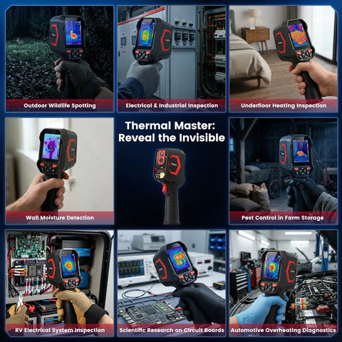 Go-To Handheld Thermal Camera With 512x384 Thermal Resolution And 256x192 IR used in various inspection scenarios