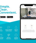 App interface displaying 2K HD Wireless Security Camera With Plug In Power Outdoor Weatherproof Bullet Cam Crystal Clear Motion Alerts