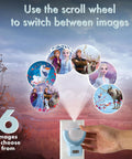 Disney Frozen 2 LED Projector Night Light With Plug In Dusk To Dawn Sensor Six Scene Images Of Elsa Anna And Olaf For Hallways