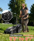 18-Inch 40V Brushless Cordless Lawn Mower For Yards, Lightweight Battery Powered With 6-Position Height Adjustment, Quiet Low-Vibration Design, Includes 2x 5.0Ah Batteries, Yard-Ready Power, 3-level adjustable handle