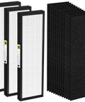 Three Pack Replacement HEPA Filter B For AC4825 And AC4300 Series Air Purifiers with H13 True HEPA Filtration and Carbon Pre Filters