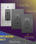 Display of Decorator Receptacle With Kid Safe Tamper Resistant Design Self Grounding 15A 125V Wall Outlet Residential Grade