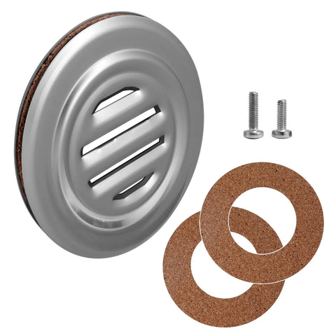 Satin Anodized Aluminum No-Draft Speak-Thru For Ticket Windows And Box Offices, Easy To Install, with cork gaskets and screws