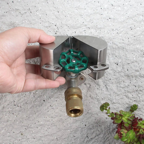 Heavy Duty Outdoor Faucet Lock Cover With Padlock For Standard Hose Bibs In Stainless Steel Water Spigot Lockout And Gate Valve Lock