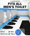 10 Pack Urinal Mats With Urinal Screen Deodorizer For Men shown in commercial restroom setting
