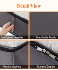 Detail view of 4 Pack Under Bed Storage Containers 95L Large Capacity With Reinforced Handles For Blankets, Comforters, Sheets And Clothes