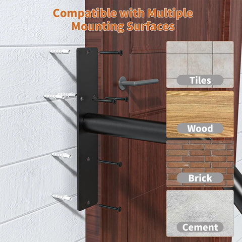 Sturdy Outdoor Stair Handrail Built Tough For One To Two Steps Delivering Slip Resistant Grip and Foolproof Stability for wall mounting surfaces.