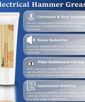 Hammer Drill Grease 50g Power Tool Lubricant Anti Seize Squeak Prevention Rust Protection For Rotary Bits And Motors in tube