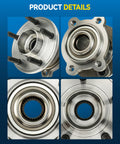 Close-up of Rear Wheel Hub Assembly 5 Lug Replacement For 2013 To 2019 Ford Escape And 2015 To 2019 Lincoln MKC AWD