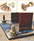 Heavy Duty Grade 8 Alloy Steel SAE Hex Bolts Nuts Kit With Fifteen Common Sizes Including One Quarter Twenty Five Sixteen